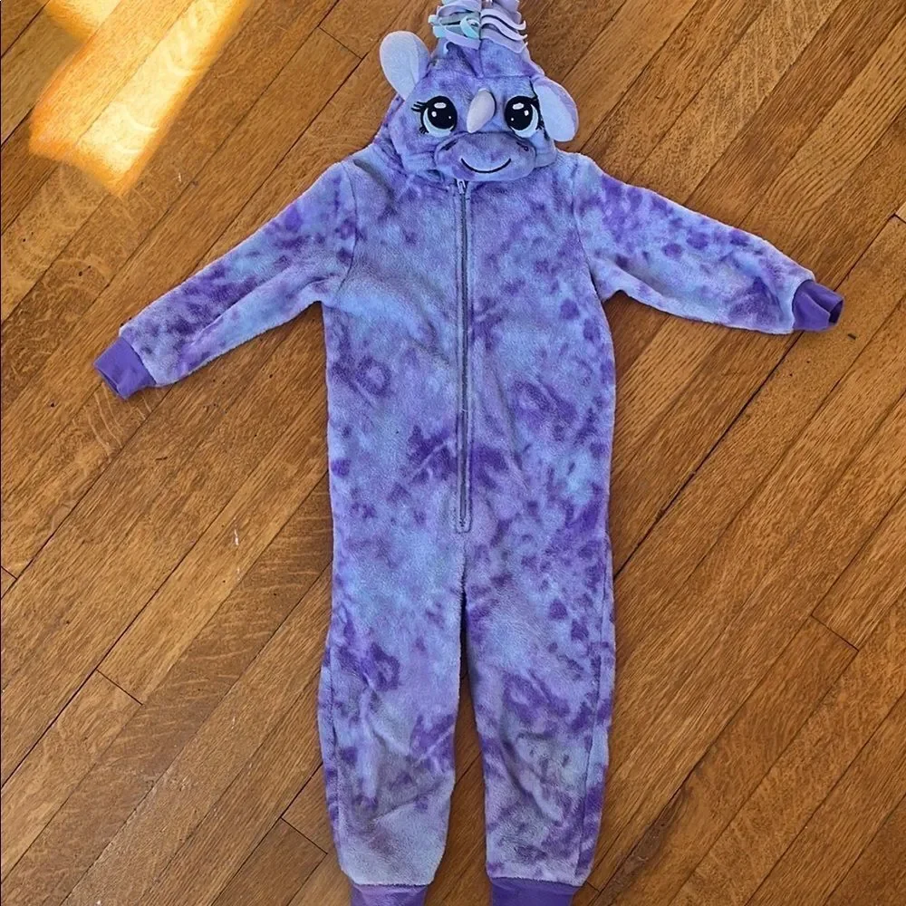 Purple Kids One Piece Pajamas